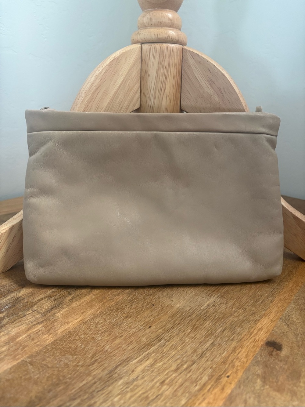 Divina Vintage Beige Genuine Leather Women’s Clutch Bag